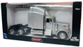 NEW-RAY Peterbilt Semi Truck 1:32 Die-Cast Scale, Color: Silver0