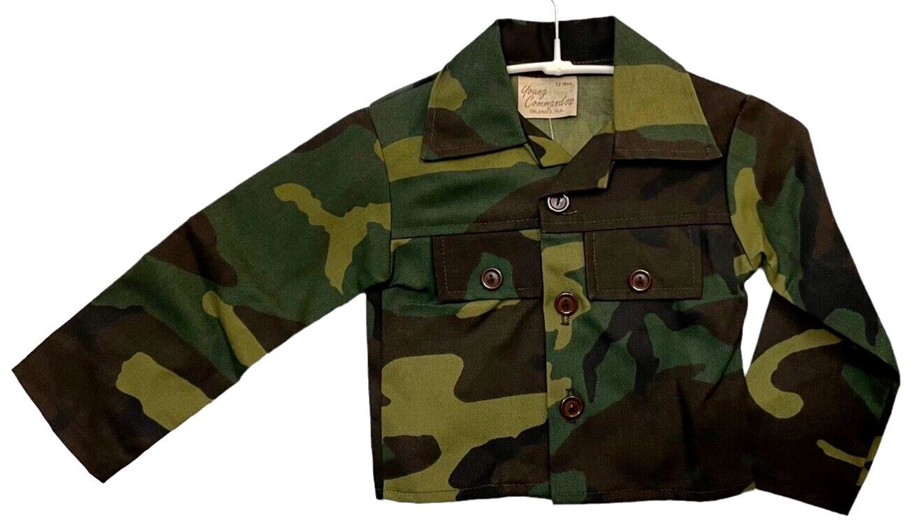 Camouflage Boys Shirt Size 2 Style-871 (50% Cotton & 50% Polyester) NEW1