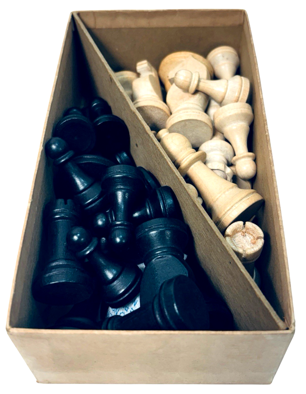 Vintage W.C. Horn Bro. & Co. Chessmen One Set No. A2 Complete with Original Box6