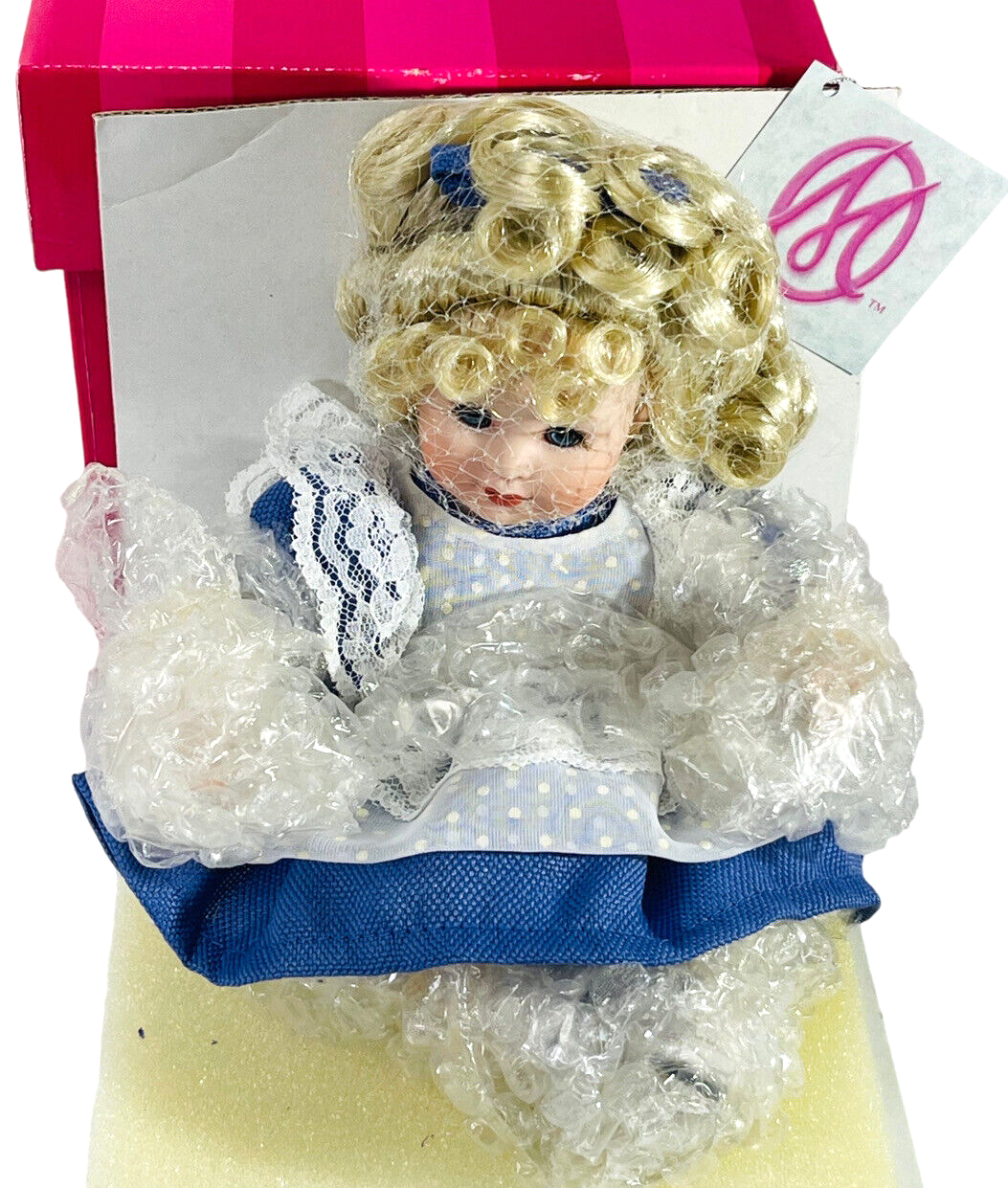 MARIE OSMOND PORCELAIN DOLL BEARY BEST FRIEND ~ COA ~ IN ORIGINAL BOX (NRFB).2