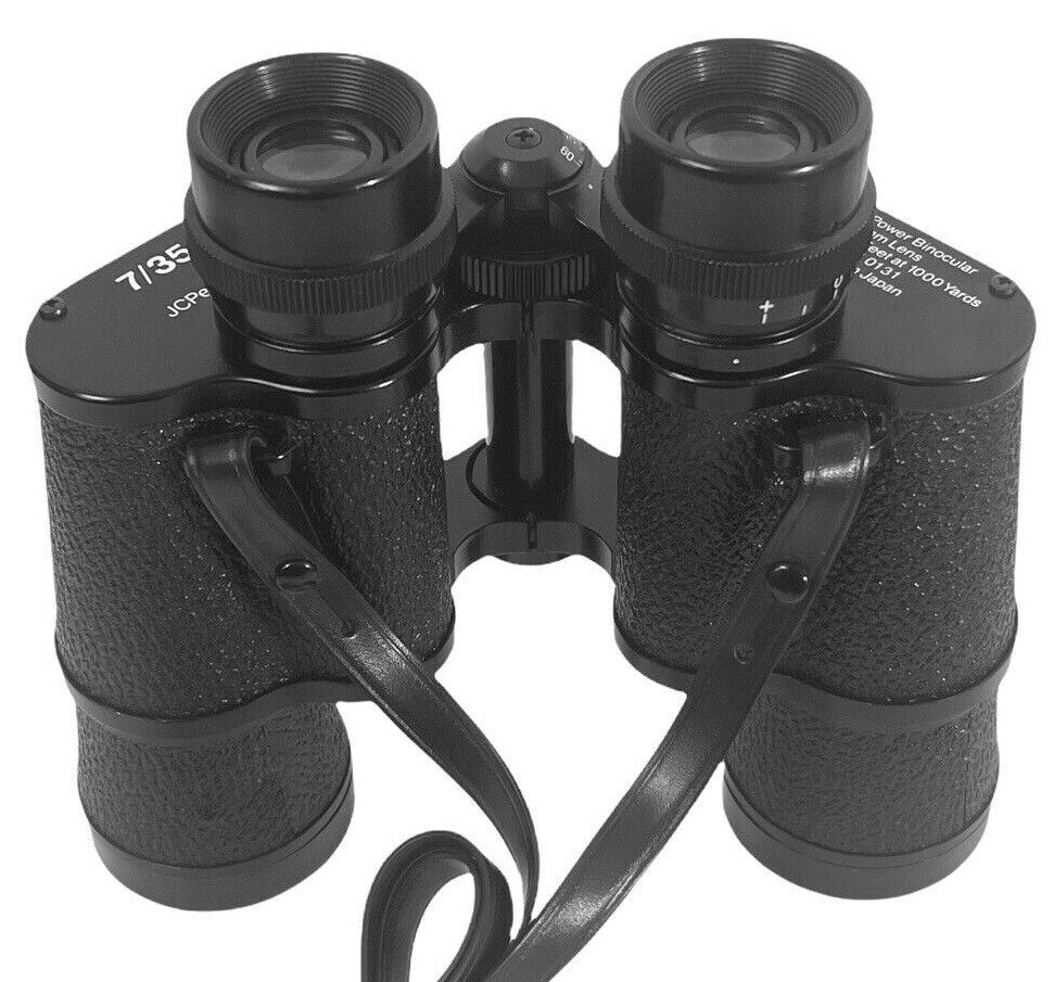 Binoculars 7Power 35 mm Lens 341 Ft at 1000 Yds. w/Case JC Penney's ~ VINTAGE1