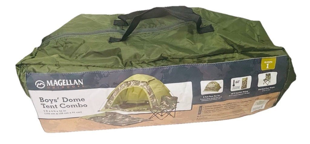 Magellan Outdoor Boys Camouflage Sleeping Bag, Folding Chair & Carrying Bag, New8