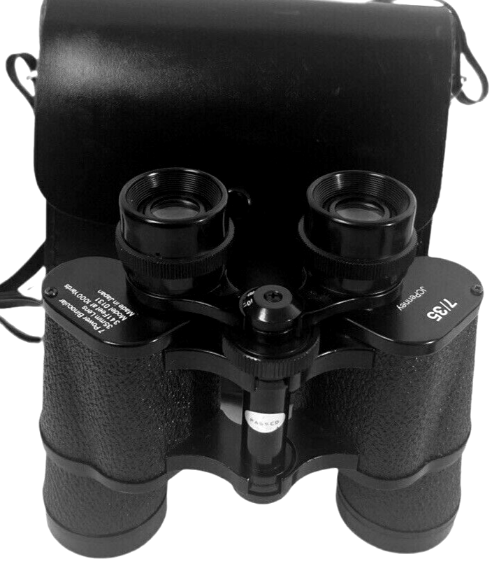 Binoculars 7Power 35 mm Lens 341 Ft at 1000 Yds. w/Case JC Penney's ~ VINTAGE0