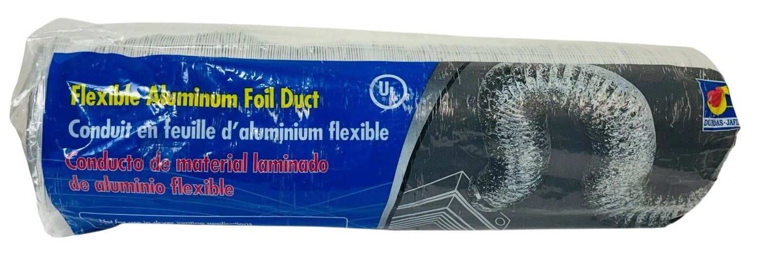 Dundas Jafine 4 In. Dia x 25 Ft. Aluminum Foil Flexible Ducting. No Wormclaps.0