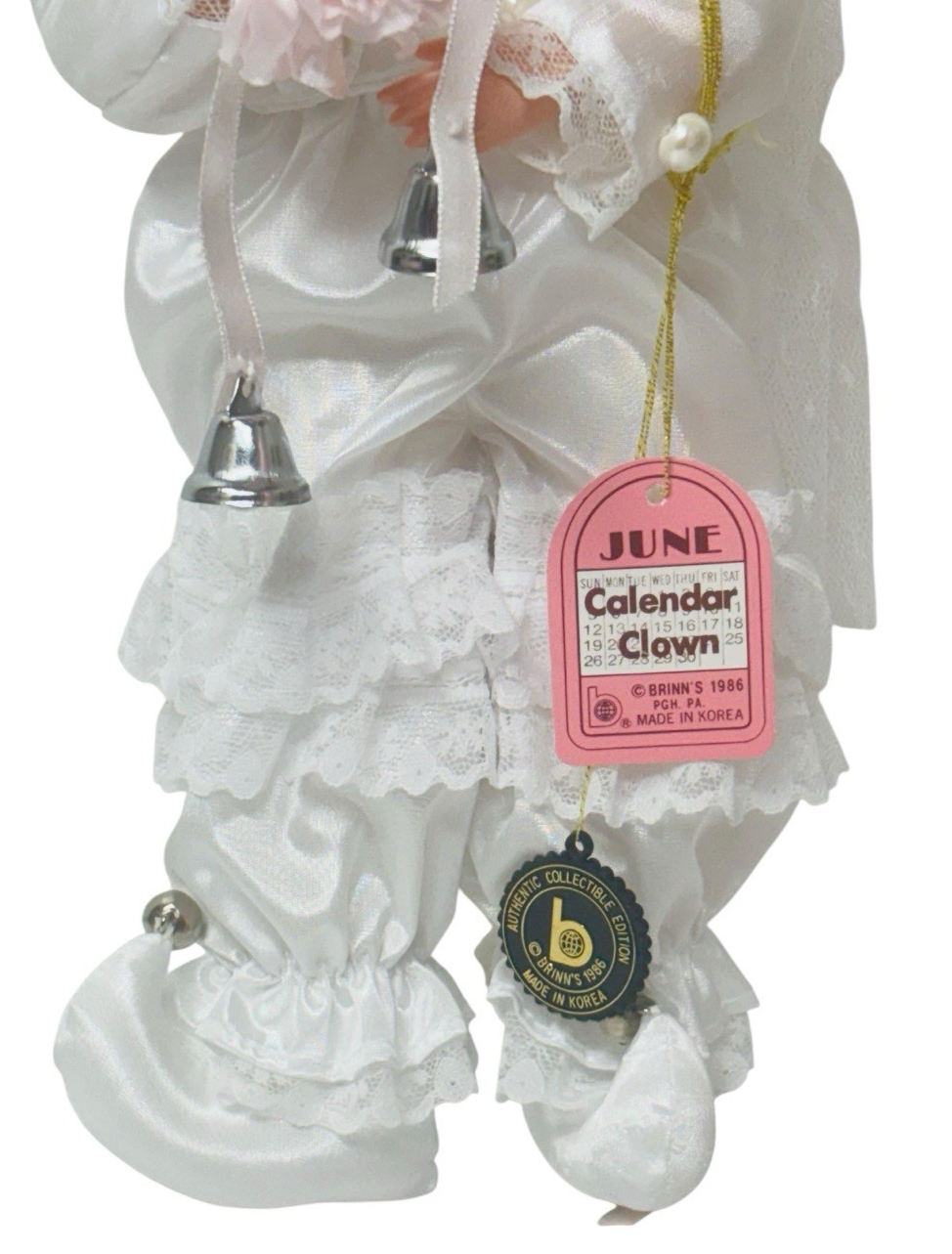 1986 1986 Brinn's "June Calendar Clown" Bride Doll 12” Item: K-16.66