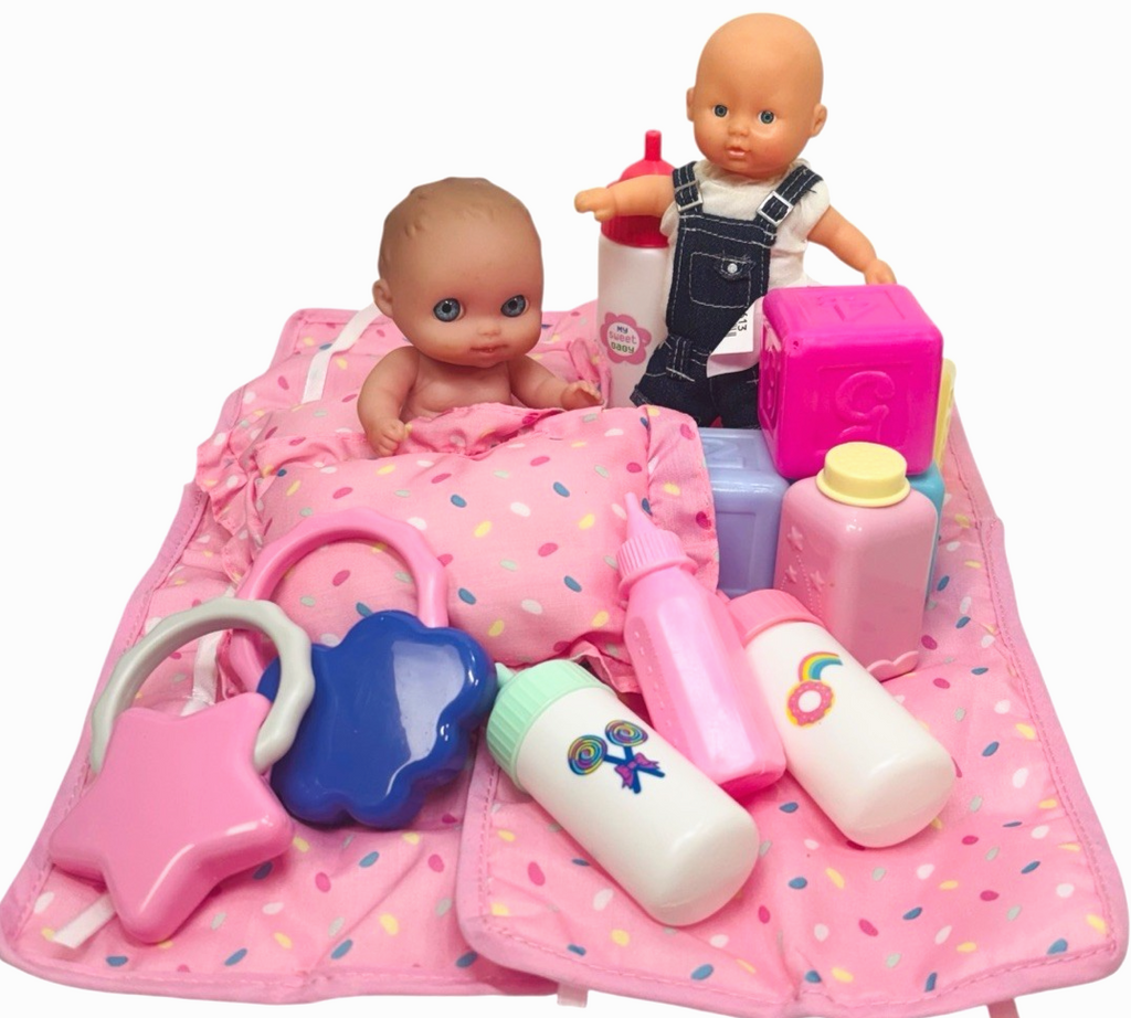 2 Mini Dolls (Berenguer & GI-GO) Doll Accessories & Toys, Lot of 18, SHIPS FREE.0