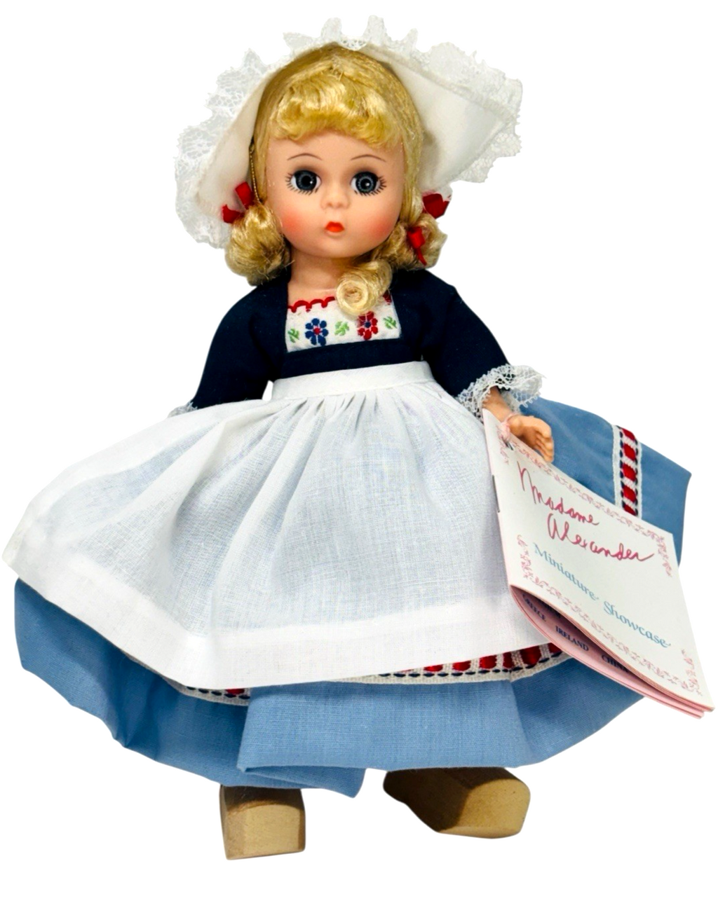 1987 Madame Alexander 8” Doll Netherlands 581 Blonde Girl in Dutch Attire.1