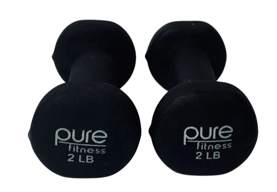 Pure Fitness 2 lb. Neoprene Dumbbells, Preowned.2