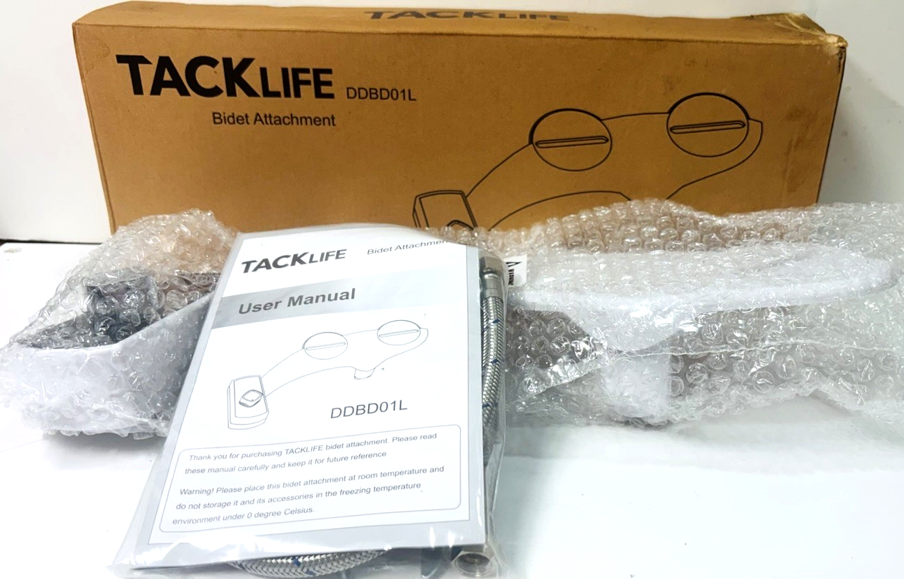 TACKLIFE DDBD01L Bidet Attachment with Connection Kit and Manual. New0