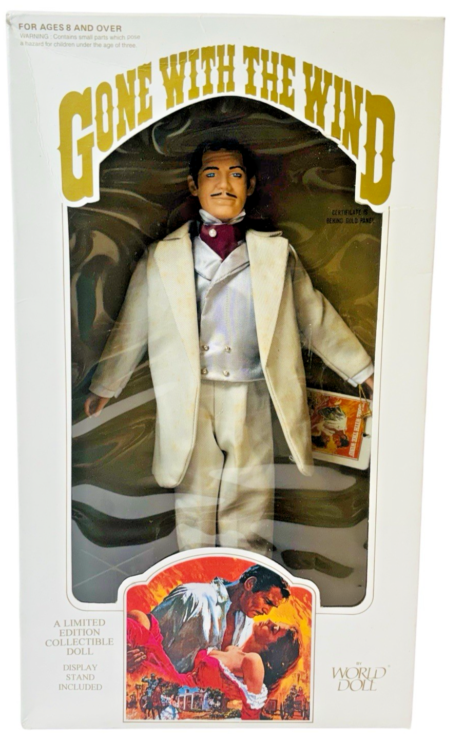 1989 GONE WITH THE WIND 50th Anniversary ed. Portrait Doll RHETT BUTLER 11” NRFB0