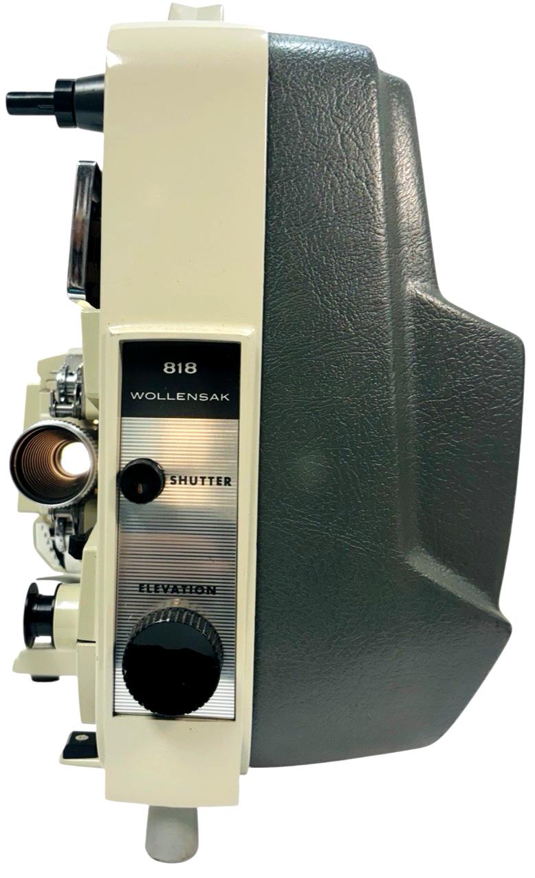 Vintage Wollensak 8mm Projector Model 818 - 300 W AC 50/60 CY 115V-120V,  WORKS.2