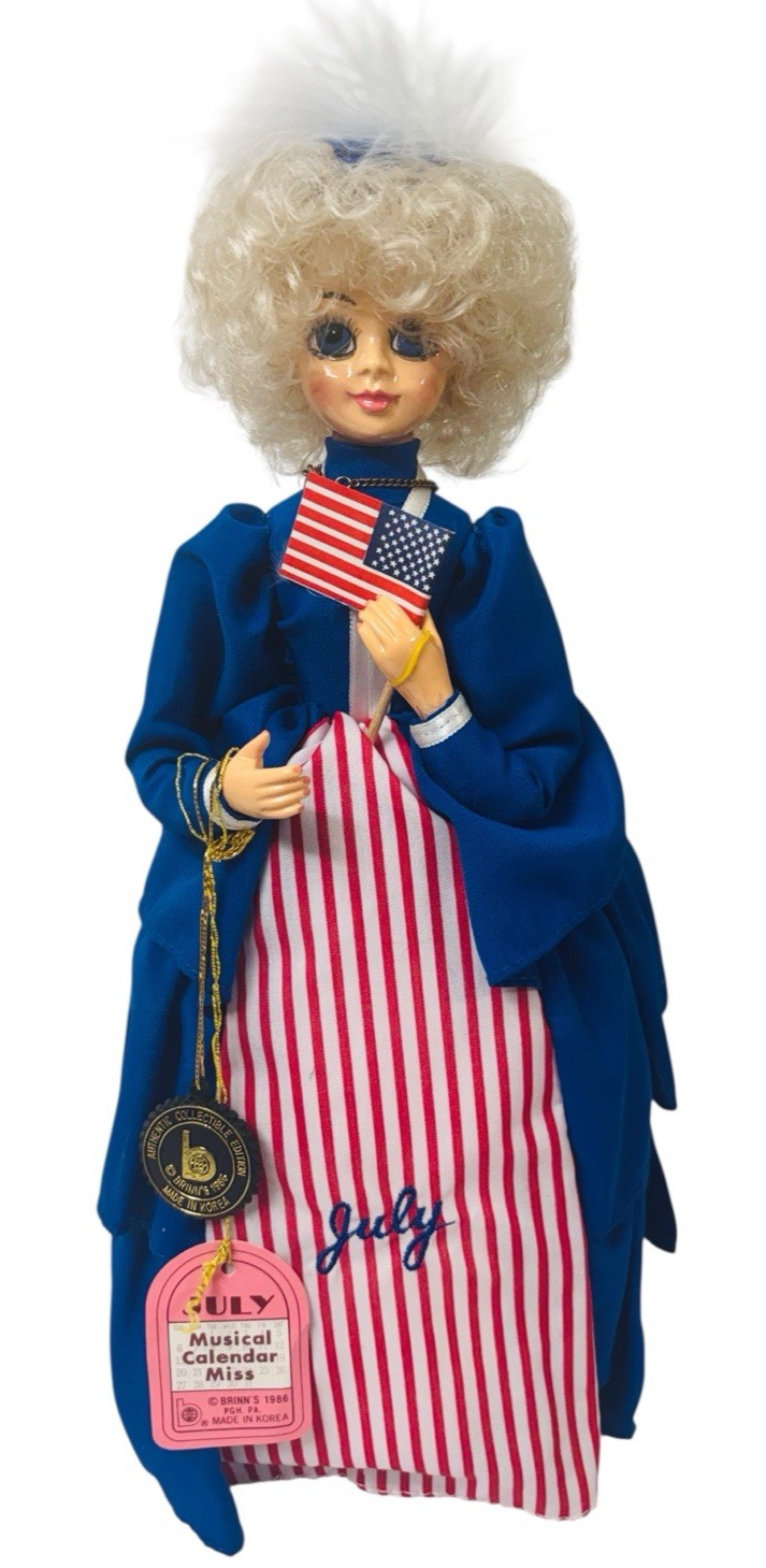 1986 Brinn's Musical Calendar Miss "July" Doll Item: 2NGN-206.31