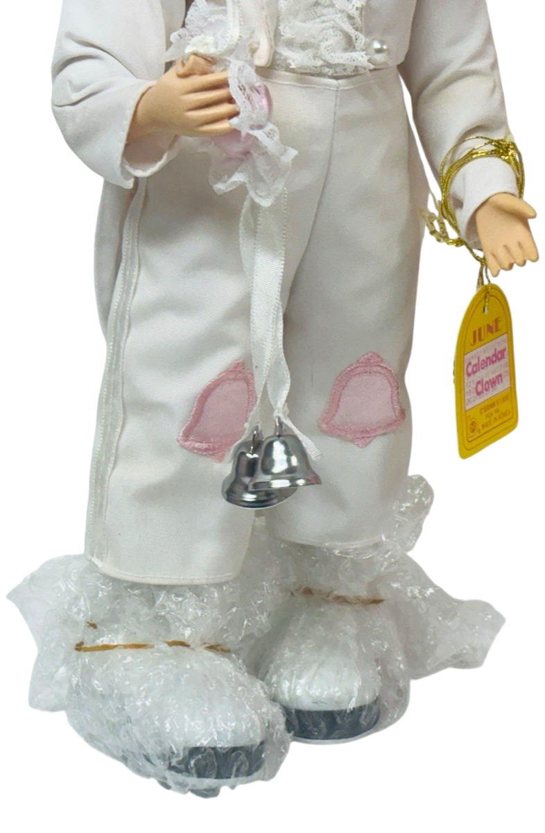 1986 Brinn's Doll June Calendar Clown Porcelain Collectible w/COA & Original Box3