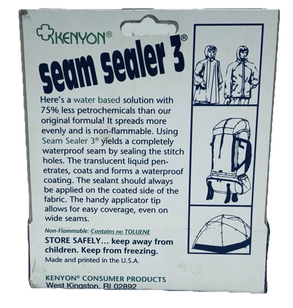 Kenyon Seam Sealer #3 Water Based Formula Waterproof Seam Seams1