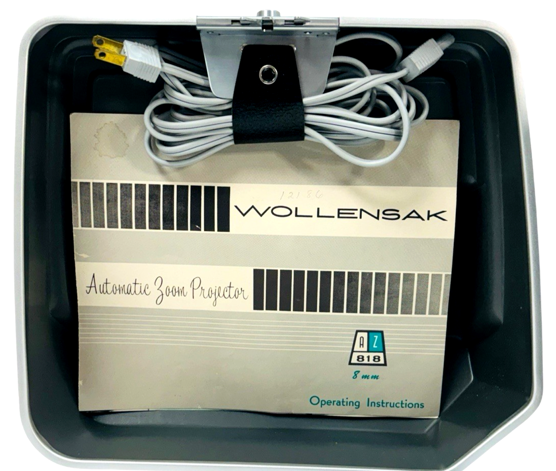 Vintage Wollensak 8mm Projector Model 818 - 300 W AC 50/60 CY 115V-120V,  WORKS.7