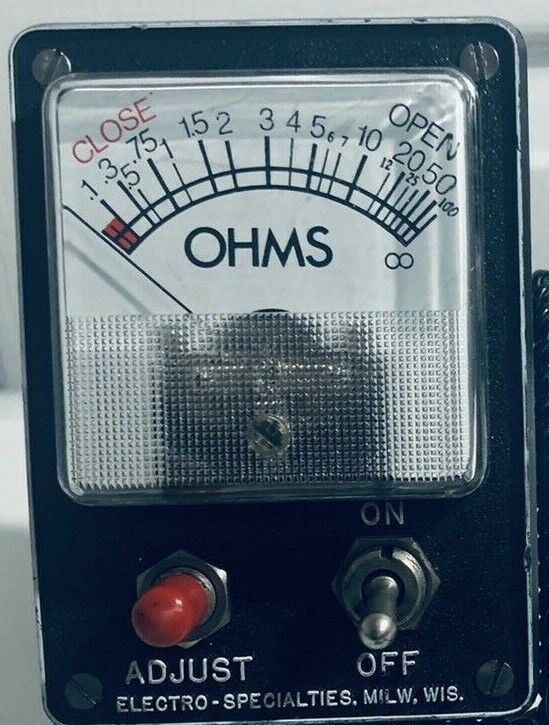 Meter PC-2 MILW/WIS w/On & Off Switch Electro ~ OHMS Specialties VINTAGE~WORKS