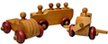 Montgomery Schoolhouse Vermont Handcrafted Wooden Vehicle Toys Car/Bus/Airplane0