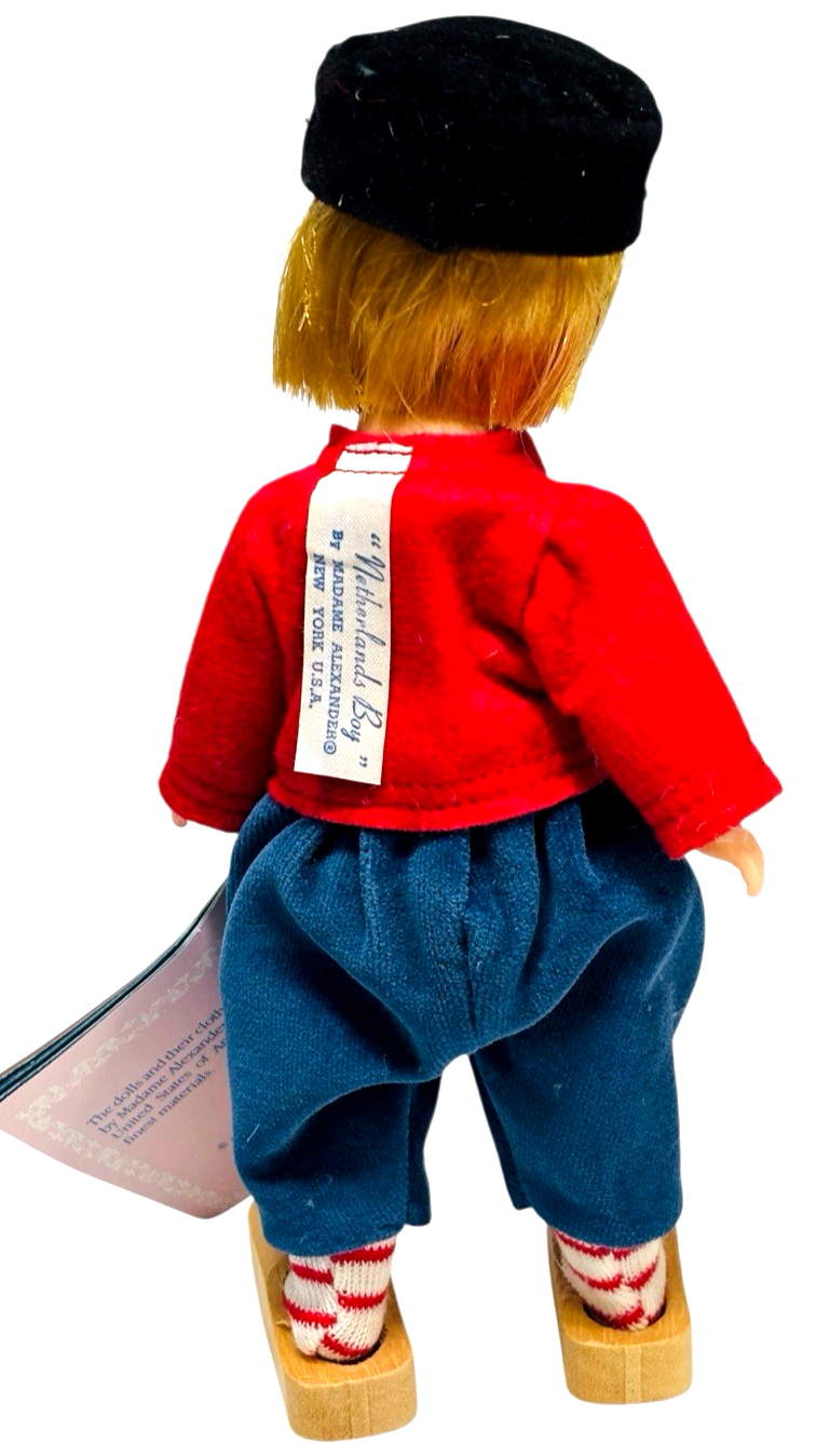 1987 Madame Alexander 8” Doll Netherlands Boy 577 Blonde Dutch Attire Wood Shoes6
