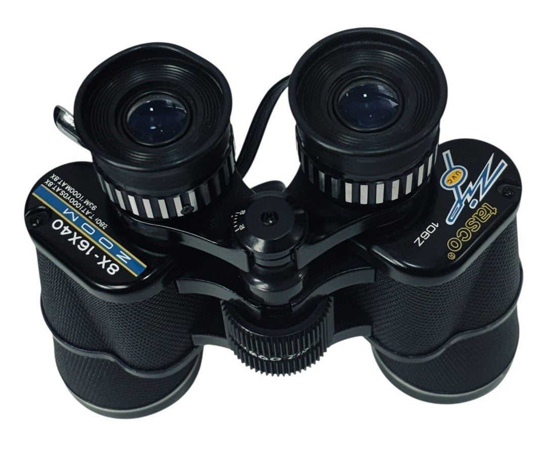 Vintage Tasco Zip 106Z 8X 16x40 Zoom Binoculars with Case Brand 1984 VTG2