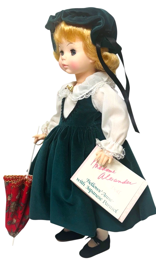 1980s Madame Alexander 14” Doll 1568 "Bellows' Anne" W/Japanese Parasol.4