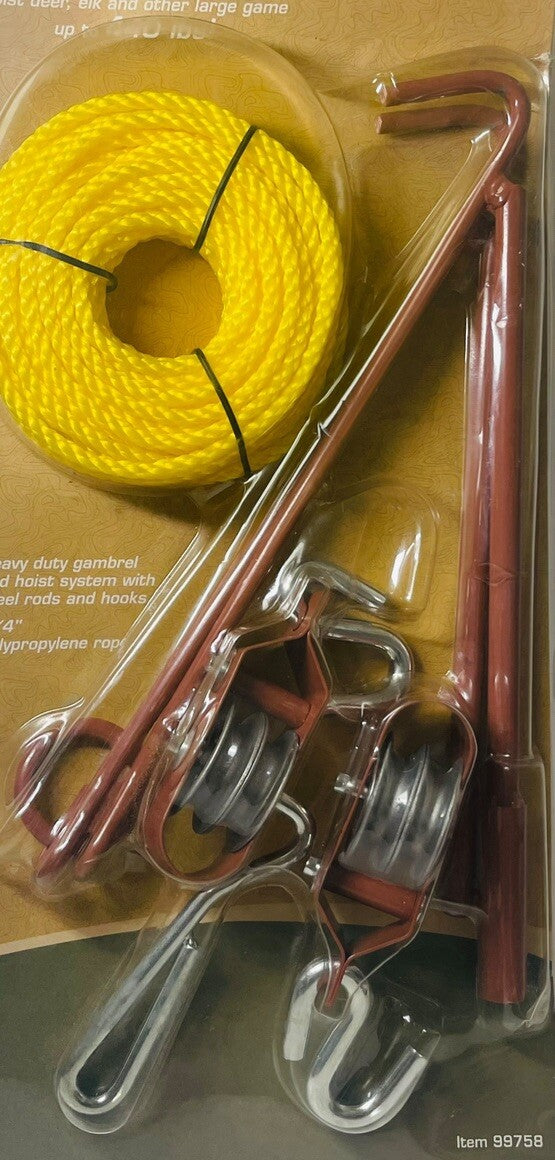 NEW Gambrel and Pulley Hoist Rugged Gear 440 lb. Original Packaging1