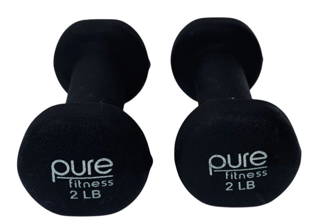 Pure Fitness 2 lb. Neoprene Dumbbells, Preowned.1