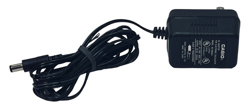 Casio AC Adapter Power AD-A60024 Electronic Calculator Replacement Cord