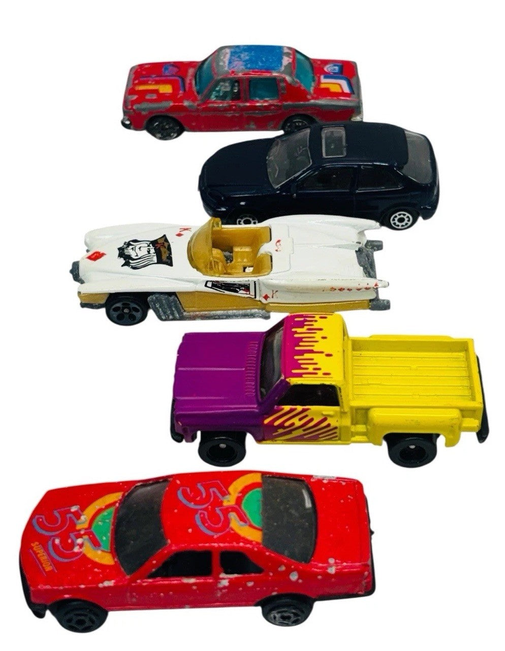 5 Vintage DieCast 1.64 Cars (2-Summer/Maisto/Hot Wheels/Subway).1