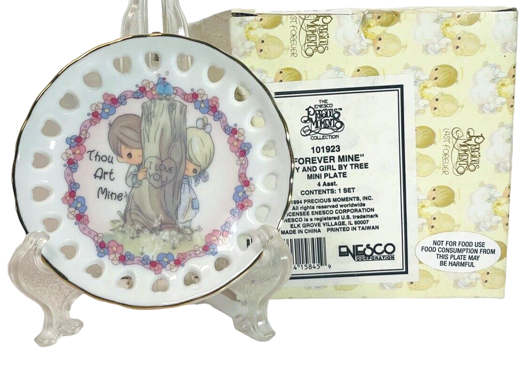  1994 Enesco MINI PLATE "YOU ARE FOREVER MINE" Precious Moments 101923