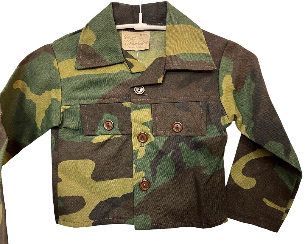 Camouflage Boys Shirt Size 2 Style-871 (50% Cotton & 50% Polyester) NEW0