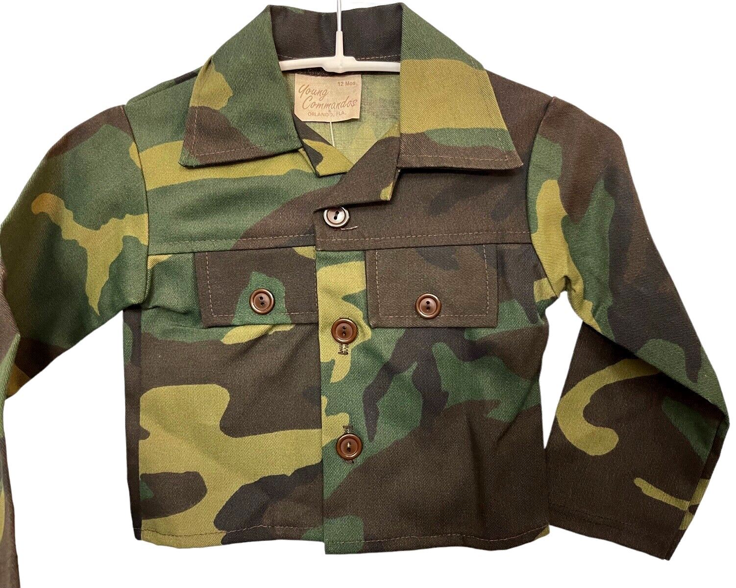 Camouflage Boys Shirt Size 2 Style-871 (50% Cotton & 50% Polyester) NEW0