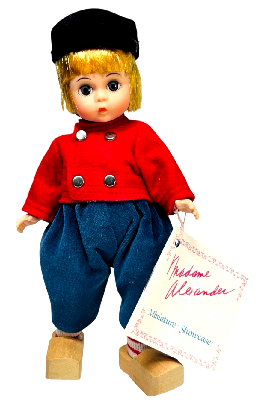1987 Madame Alexander 8” Doll Netherlands Boy 577 Blonde Dutch Attire Wood Shoes1