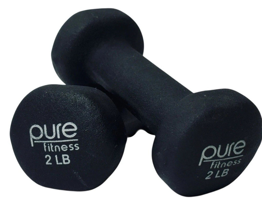 Pure Fitness 2 lb. Neoprene Dumbbells, Preowned.0