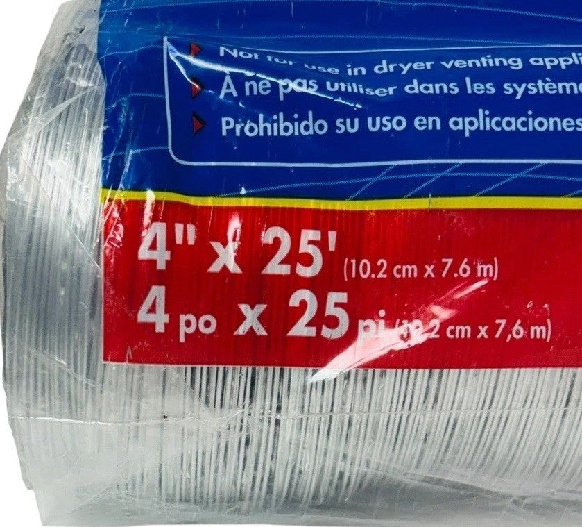 Dundas Jafine 4 In. Dia x 25 Ft. Aluminum Foil Flexible Ducting. No Wormclaps.2