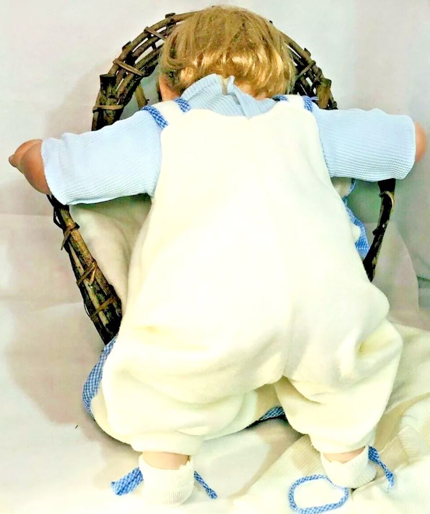  PORCELAIN BOY DOLL JACOB L 21"/Wt. 3lbs, BLUE EYES~".8