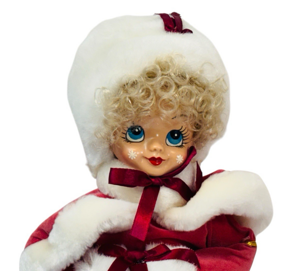 1986 Brinn's 1986 January Calendar Clown Doll Item 2NGN52-1 w/COA & Original Box2