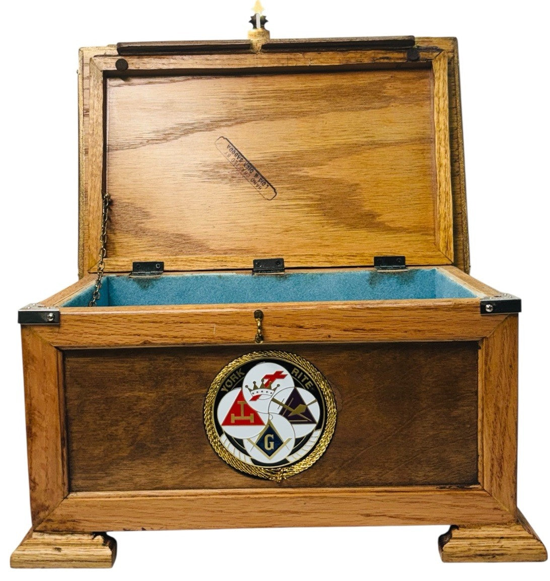 Vintage Hand Craft Wooden Keepsake Box L12xH7”xW7” By: Lois & Dick Saboda6