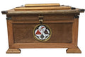 Vintage Hand Craft Wooden Keepsake Box L12xH7”xW7” By: Lois & Dick Saboda0