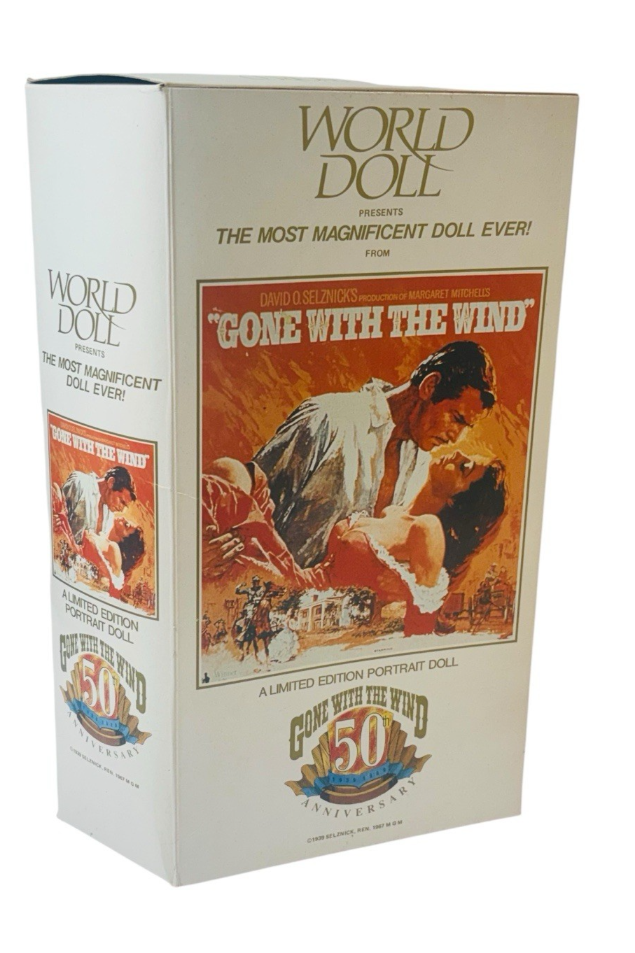 1989 GONE WITH THE WIND 50th Anniversary ed. Portrait Doll RHETT BUTLER 11” NRFB5